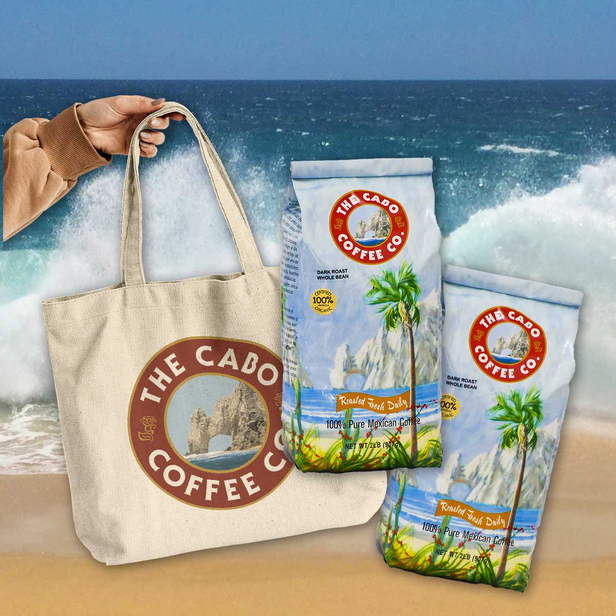2 lb. Bags Dark Roast & Tote Bag – The Cabo Coffee Company